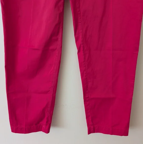 Kenzo Womens Medium Pink Ankle Pants Contemporary Preppy Academia Classic - Picture 2 of 8